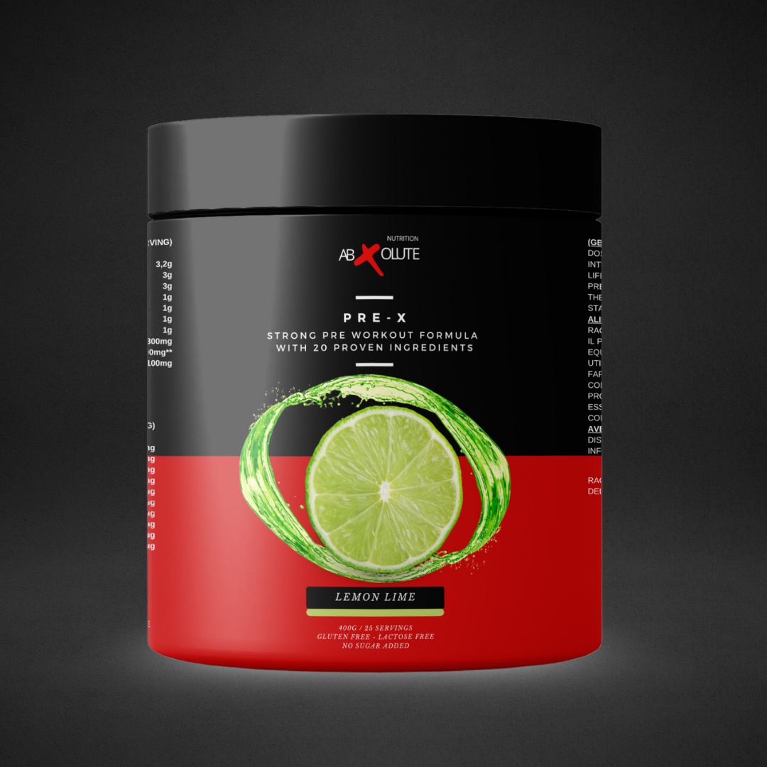 PRE-X — Pre-workout forte con caffeina