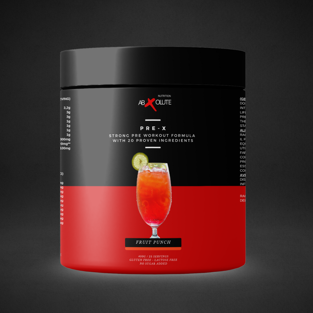 PRE-X — Pre-workout forte con caffeina